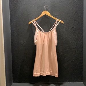 Athleta tank top with built in sports bra Sz L